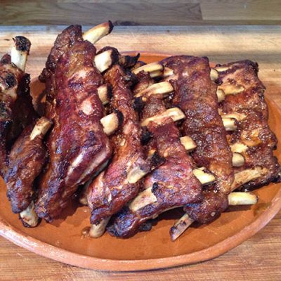 Sous vide spare ribs